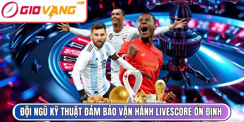 Đội ngũ kỹ thuật đảm bảo vận hành livescore ổn định